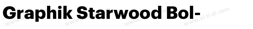 Graphik Starwood Bol字体转换